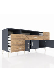 Kronos Konsol 3 Raflı 6 Çekmeceli 3 Kapaklı 176x59x83 - S610M014V18C
