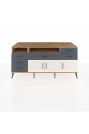 Kronos Konsol 3 Raflı 6 Çekmeceli 3 Kapaklı 176x59x83 - S610M014V23C