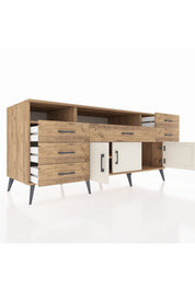 Kronos Konsol 3 Raflı 6 Çekmeceli 3 Kapaklı 176x59x83 - S610M014V24C