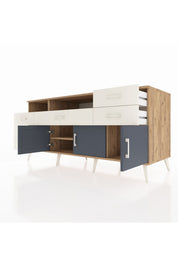 Kronos Konsol 3 Raflı 6 Çekmeceli 3 Kapaklı 176x59x83 - S610M014V25C