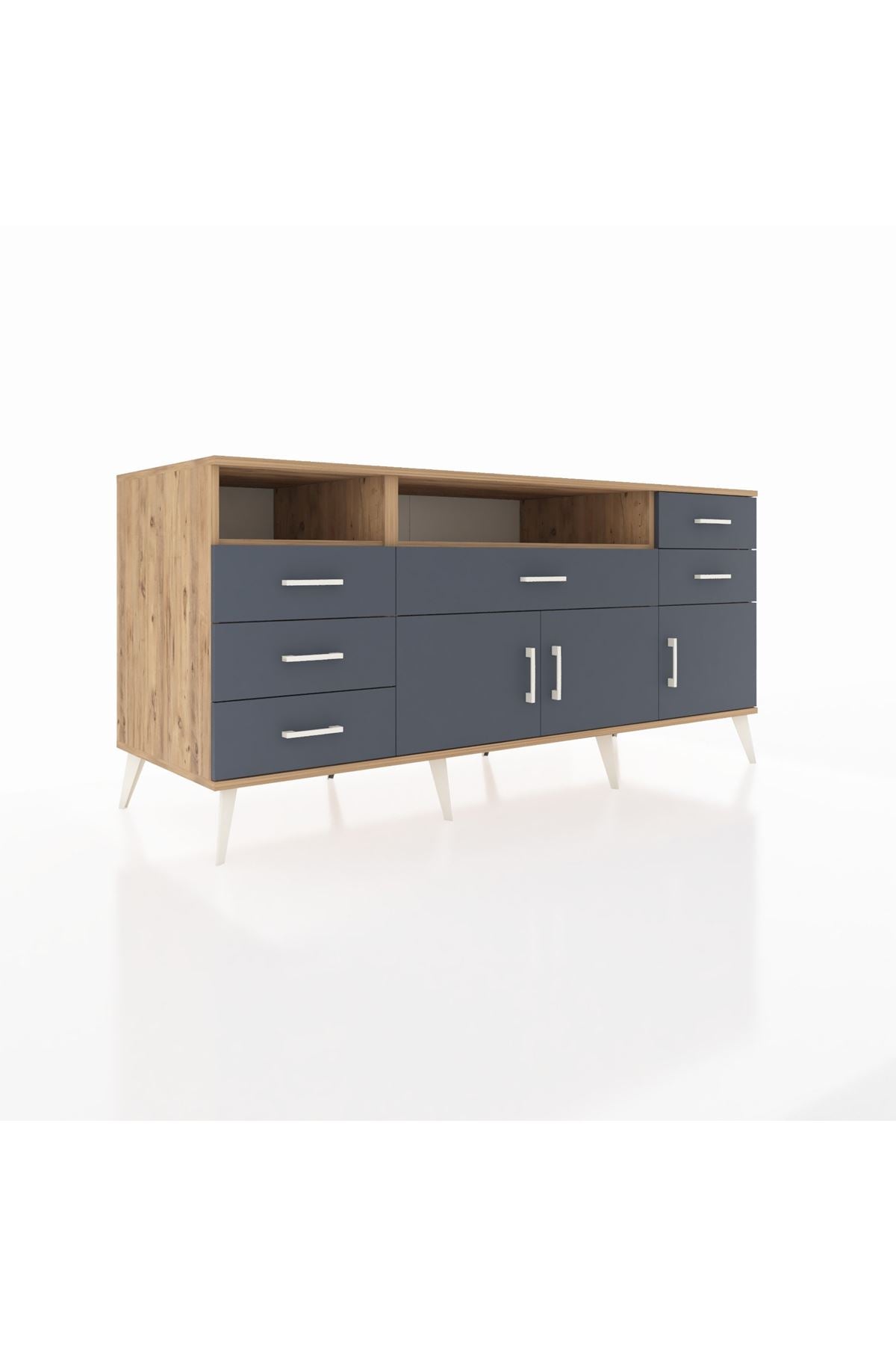 Kronos Konsol 3 Raflı 6 Çekmeceli 3 Kapaklı 176x59x83 - S610M014V26C