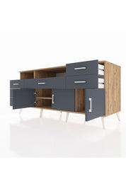 Kronos Konsol 3 Raflı 6 Çekmeceli 3 Kapaklı 176x59x83 - S610M014V26C