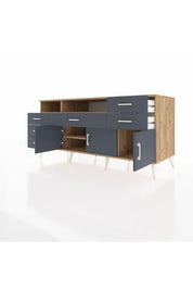 Kronos Konsol 3 Raflı 6 Çekmeceli 3 Kapaklı 176x59x83 - S610M014V26C