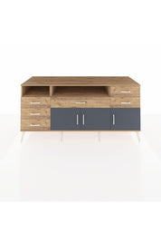 Kronos Konsol 3 Raflı 6 Çekmeceli 3 Kapaklı 176x59x83 - S610M014V27C