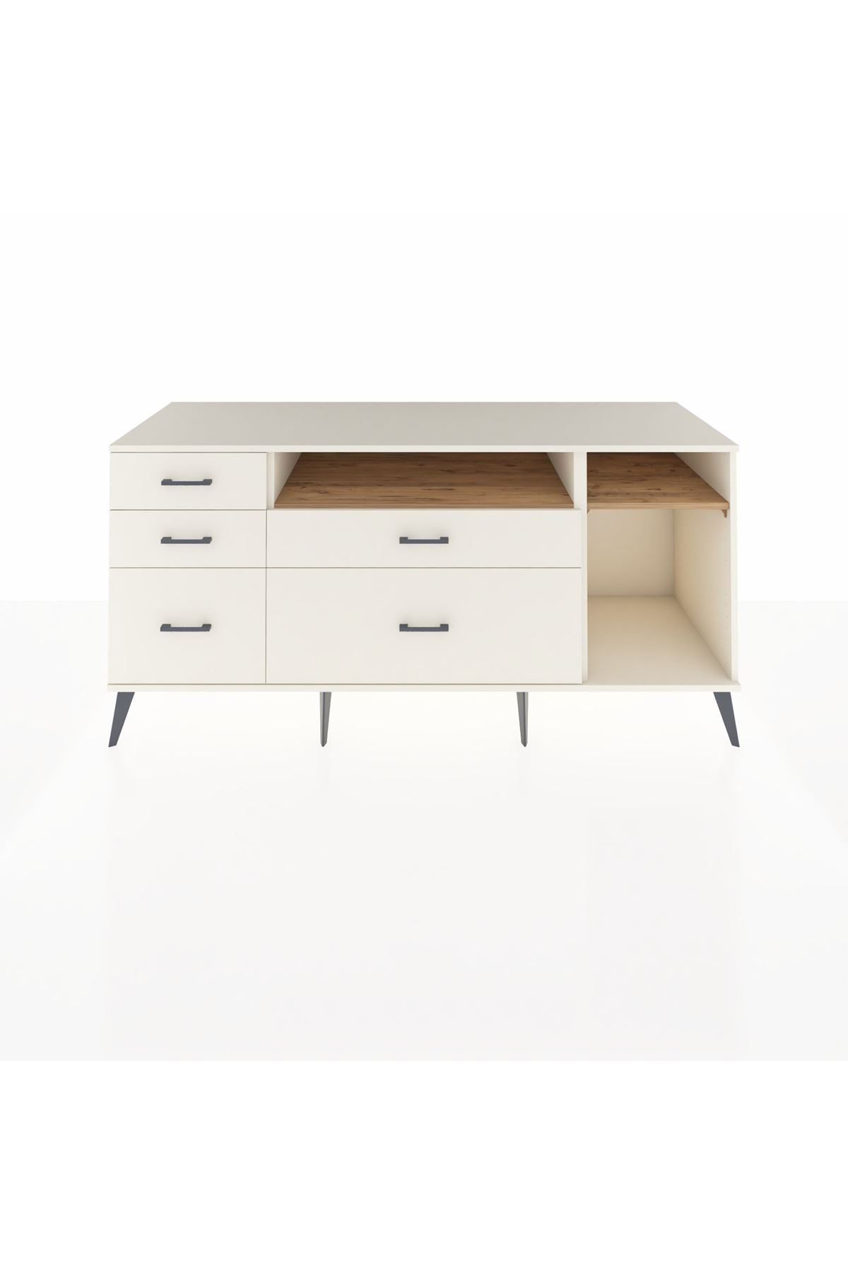 Kronos Konsol 2 Raflı 5 Çekmeceli 176x59x83 - S610M015V01C