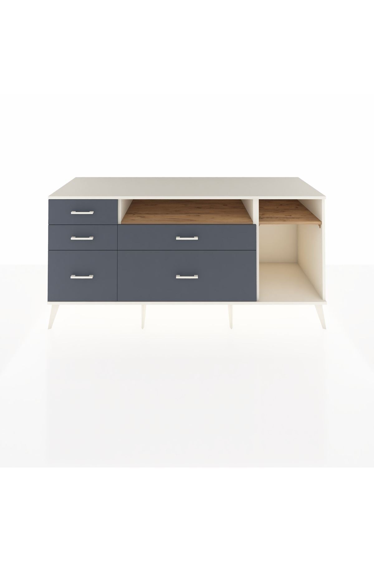 Kronos Konsol 2 Raflı 5 Çekmeceli 176x59x83 - S610M015V02C