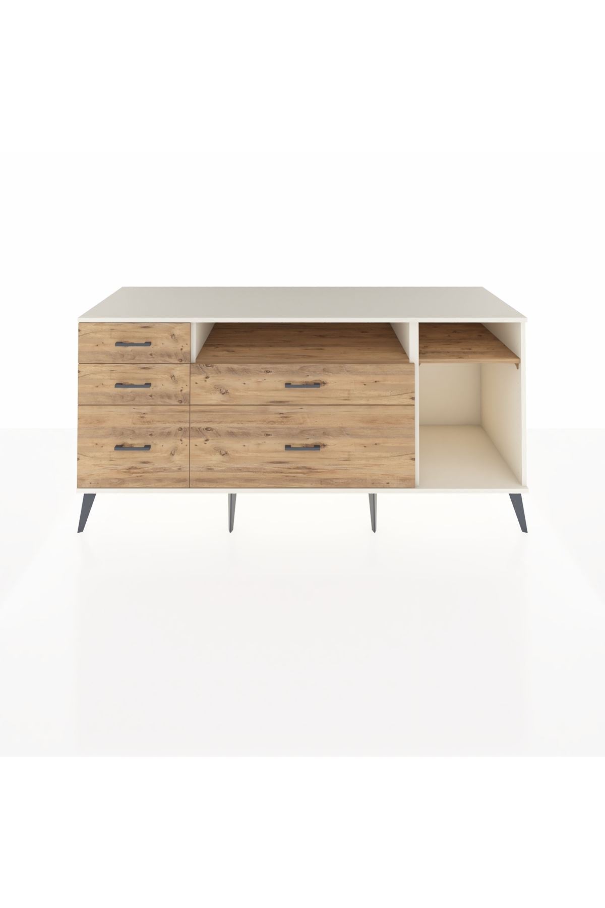 Kronos Konsol 2 Raflı 5 Çekmeceli 176x59x83 - S610M015V03C