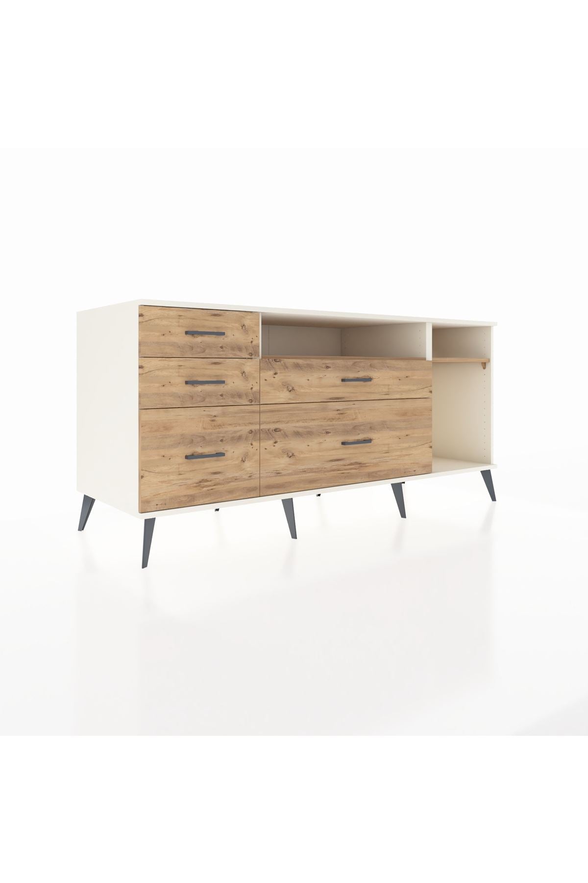 Kronos Konsol 2 Raflı 5 Çekmeceli 176x59x83 - S610M015V03C