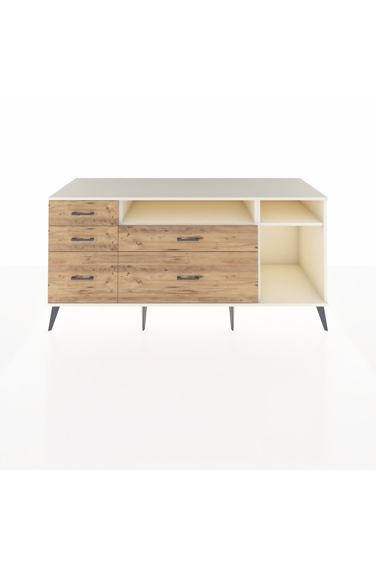 Kronos Konsol 2 Raflı 5 Çekmeceli 176x59x83 - S610M015V06C