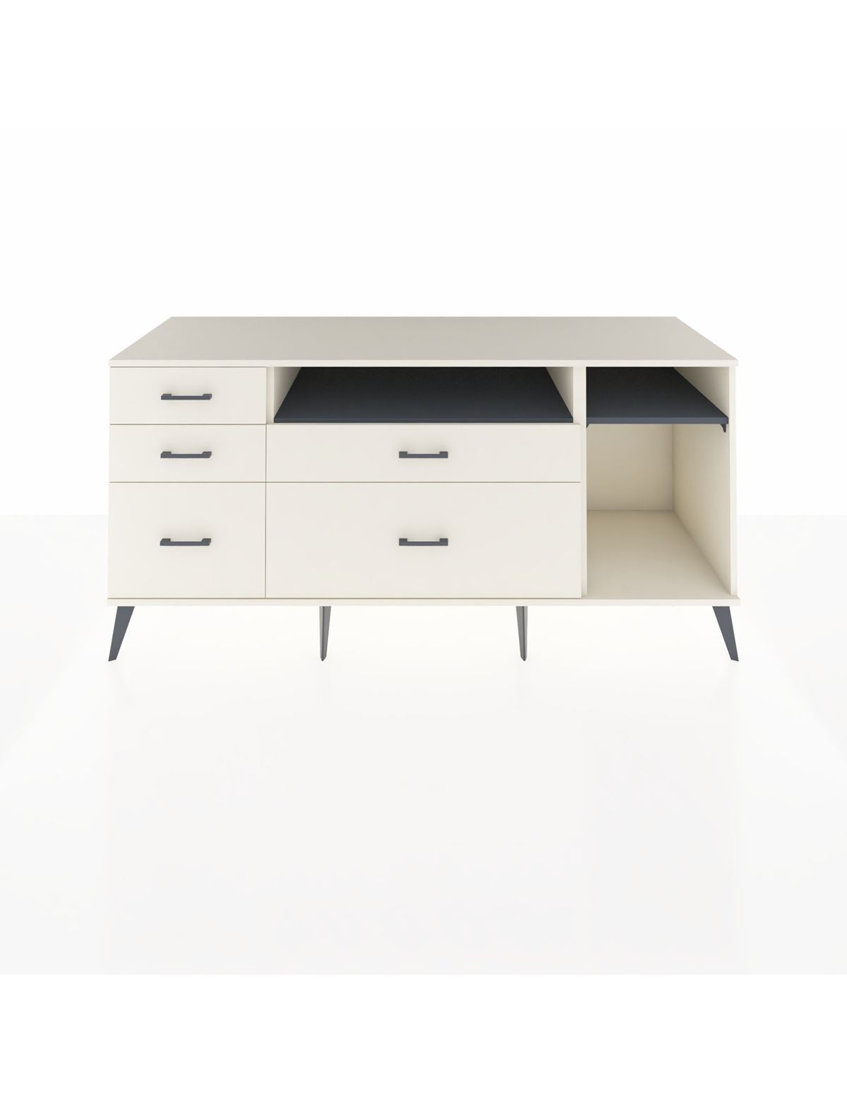 Kronos Konsol 2 Raflı 5 Çekmeceli 176x59x83 - S610M015V07C