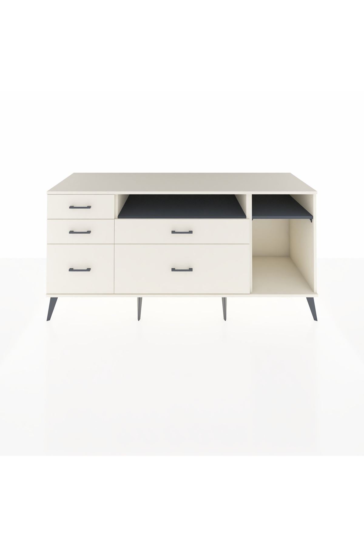 Kronos Konsol 2 Raflı 5 Çekmeceli 176x59x83 - S610M015V07C