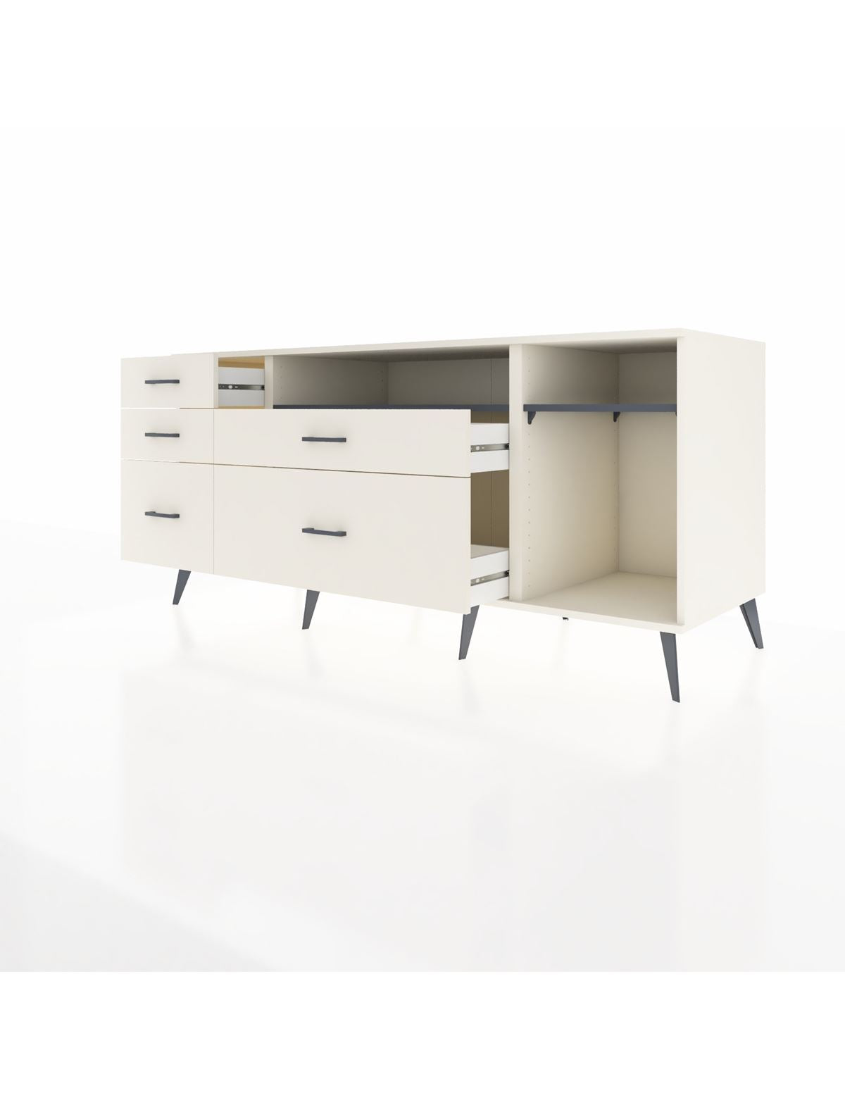 Kronos Konsol 2 Raflı 5 Çekmeceli 176x59x83 - S610M015V07C