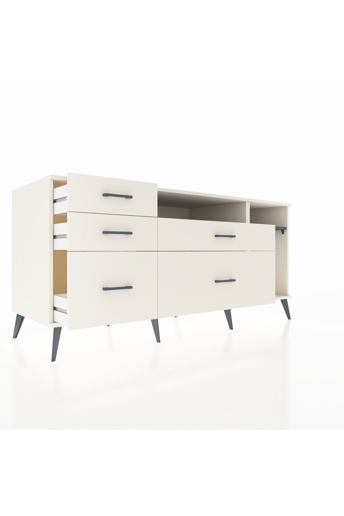 Kronos Konsol 2 Raflı 5 Çekmeceli 176x59x83 - S610M015V07C