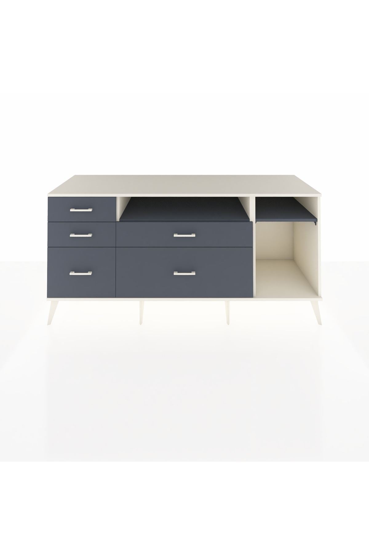 Kronos Konsol 2 Raflı 5 Çekmeceli 176x59x83 - S610M015V08C