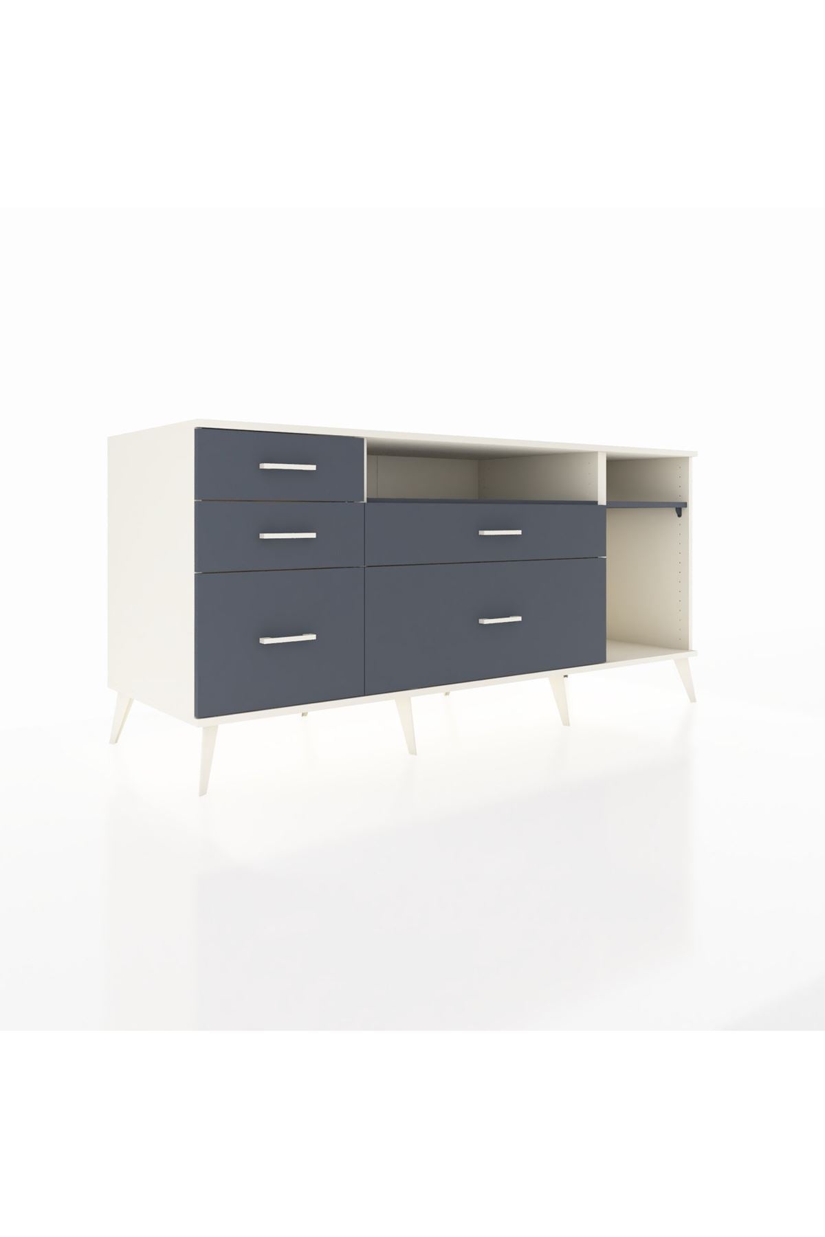 Kronos Konsol 2 Raflı 5 Çekmeceli 176x59x83 - S610M015V08C