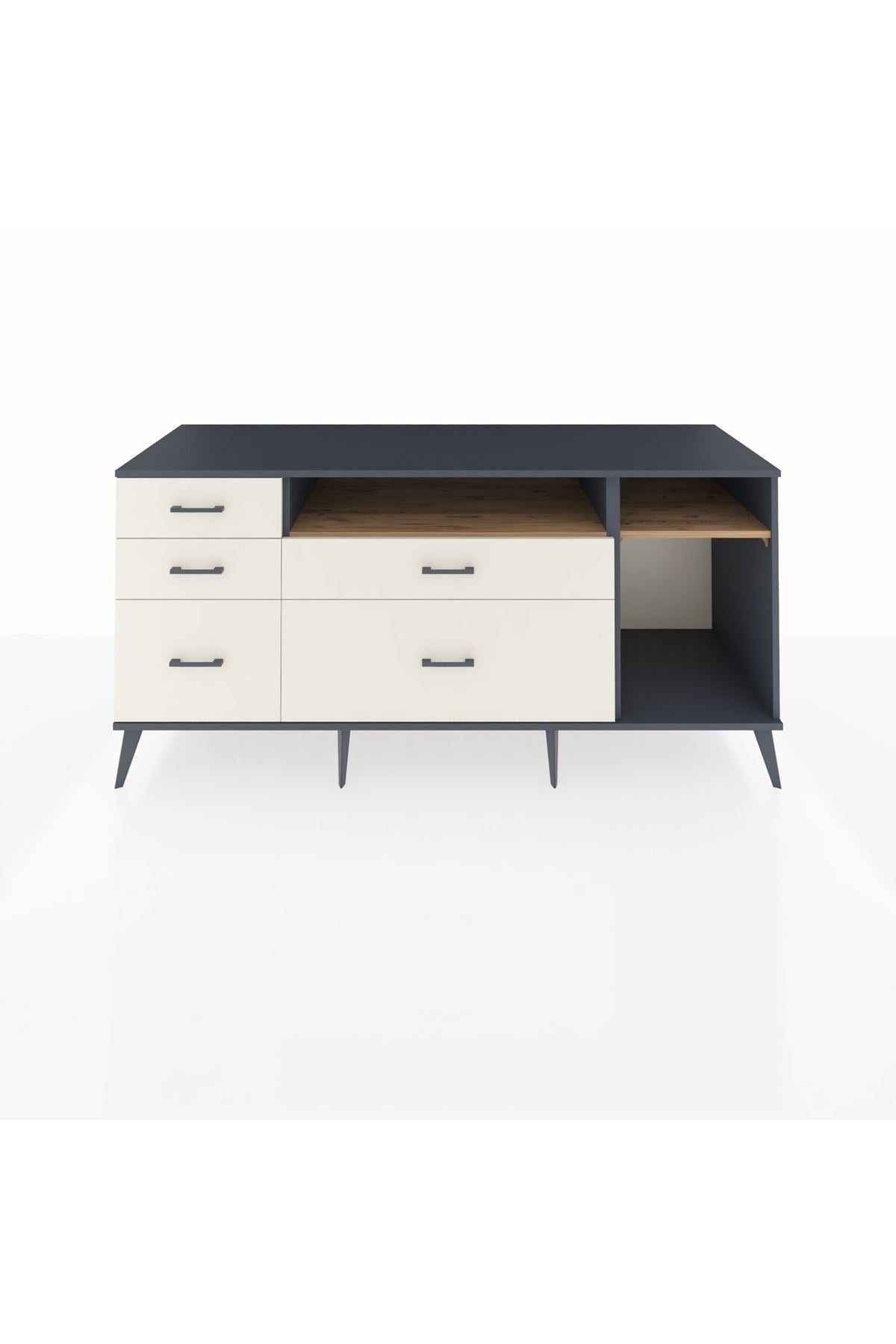 Kronos Konsol 2 Raflı 5 Çekmeceli 176x59x83 - S610M015V10C