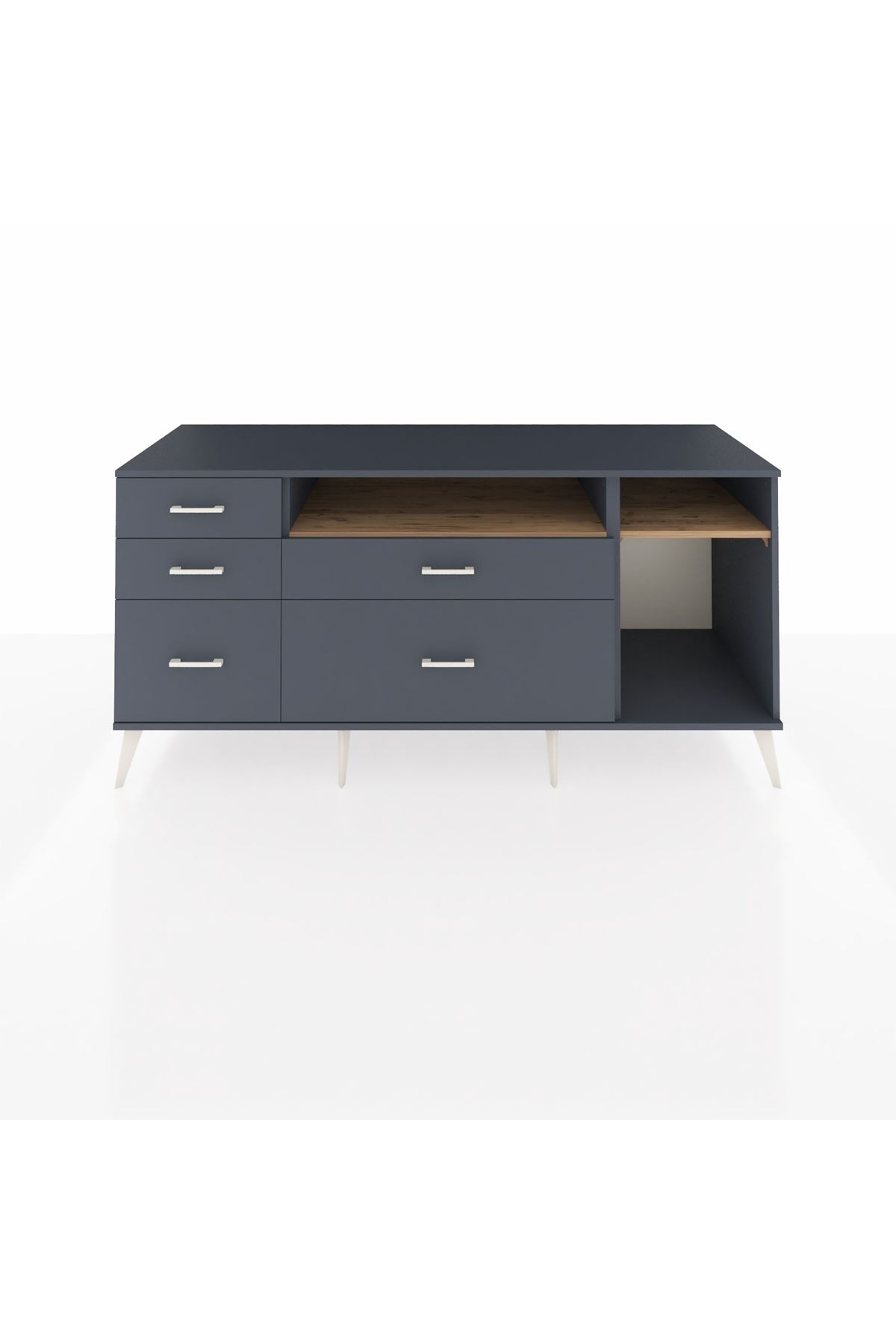Kronos Konsol 2 Raflı 5 Çekmeceli 176x59x83 - S610M015V11C
