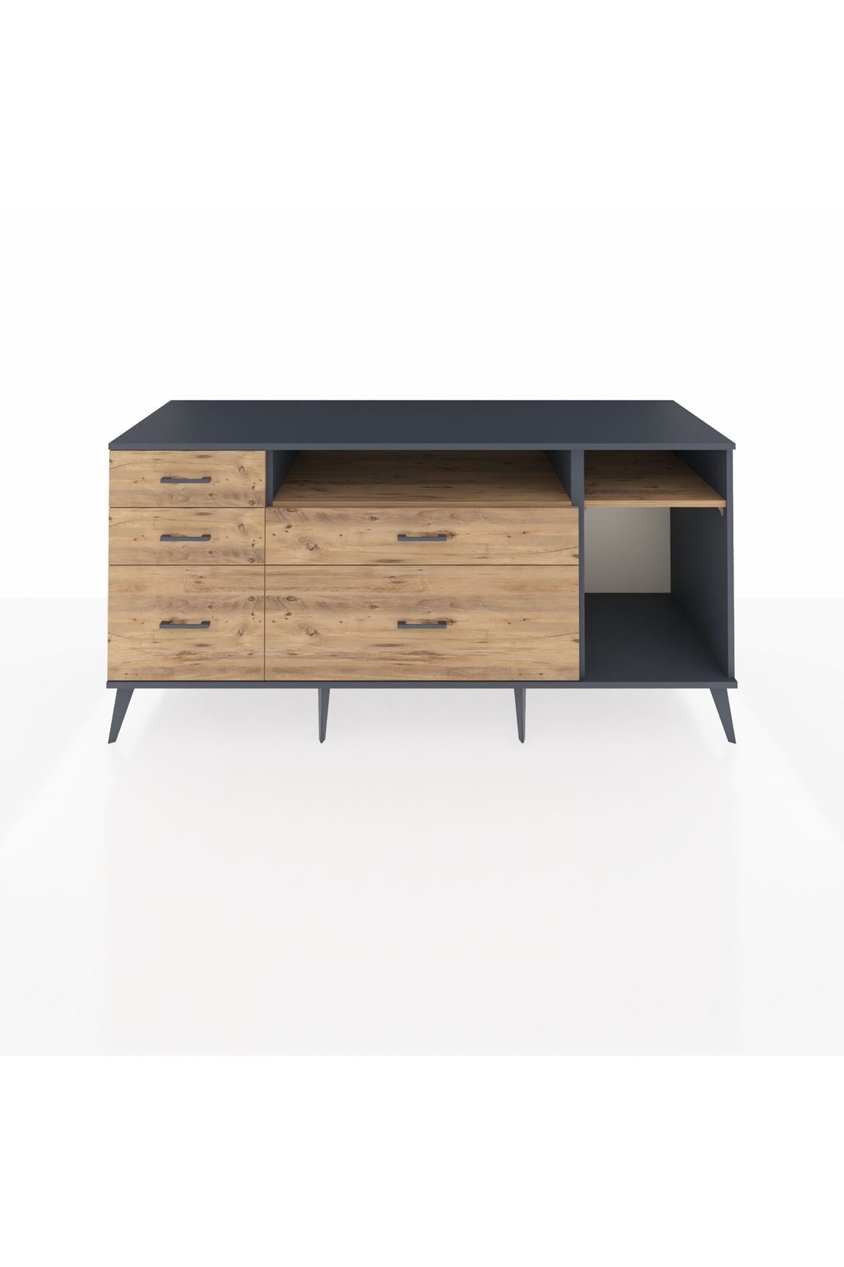 Kronos Konsol 2 Raflı 5 Çekmeceli 176x59x83 - S610M015V12C