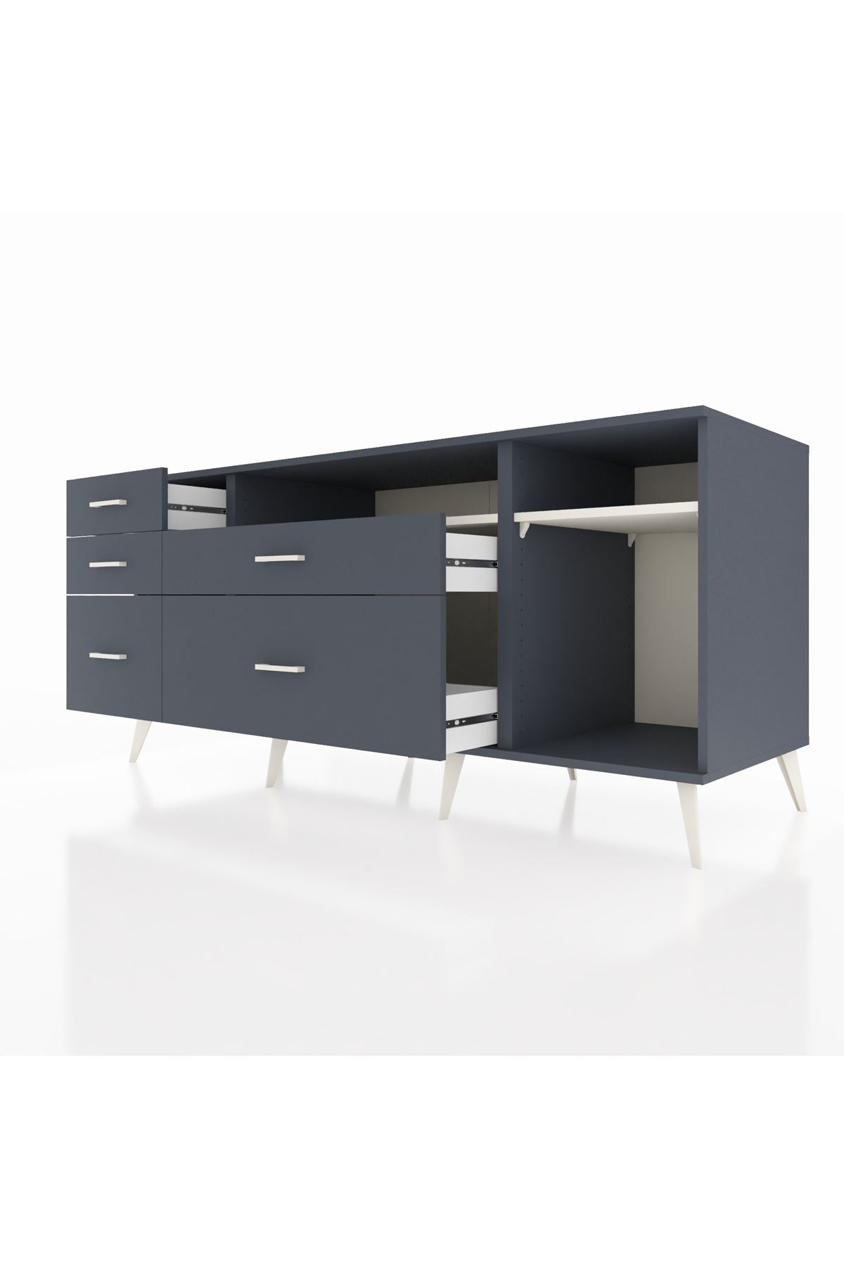 Kronos Konsol 2 Raflı 5 Çekmeceli 176x59x83 - S610M015V14C