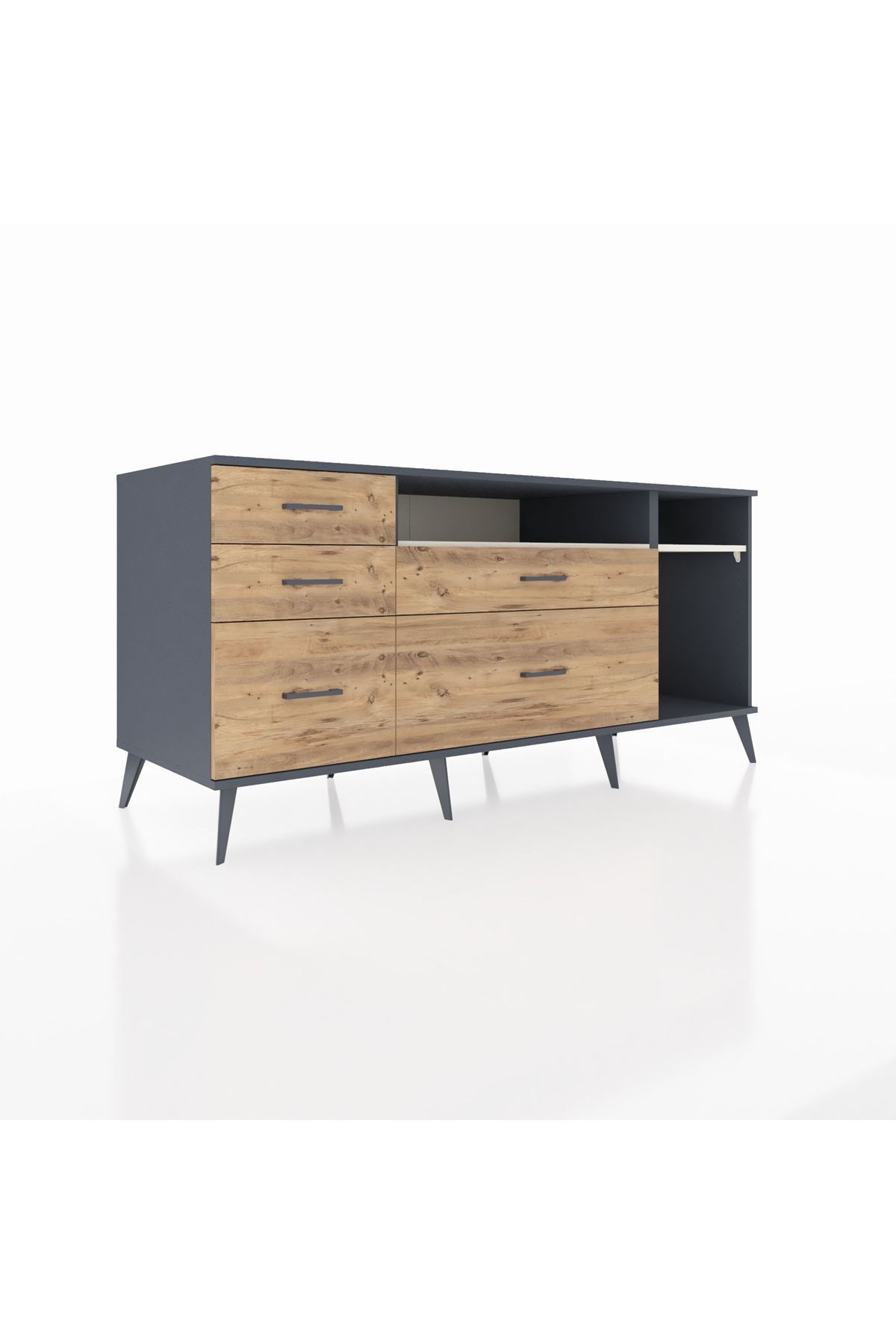 Kronos Konsol 2 Raflı 5 Çekmeceli 176x59x83 - S610M015V15C