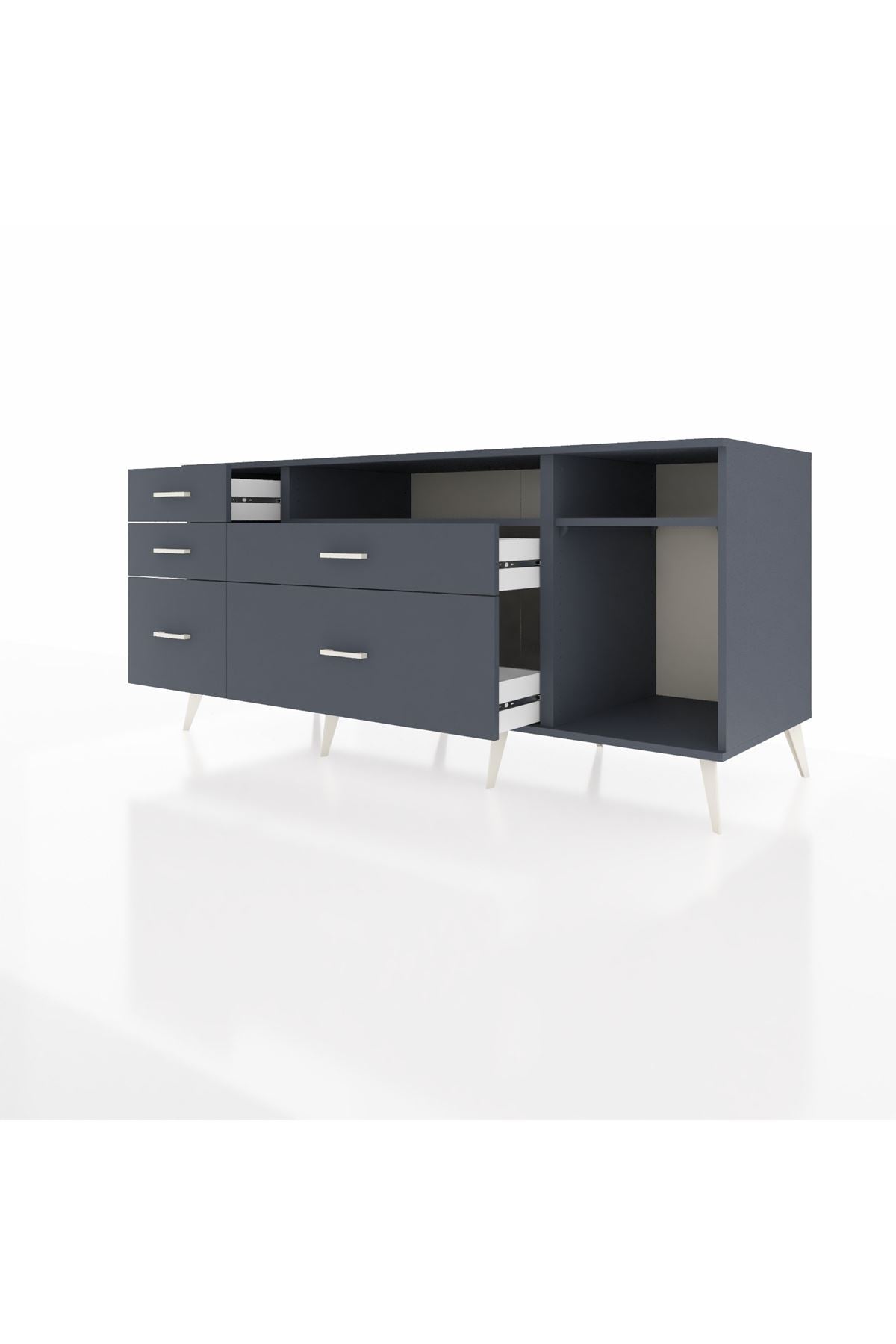 Kronos Konsol 2 Raflı 5 Çekmeceli 176x59x83 - S610M015V17C