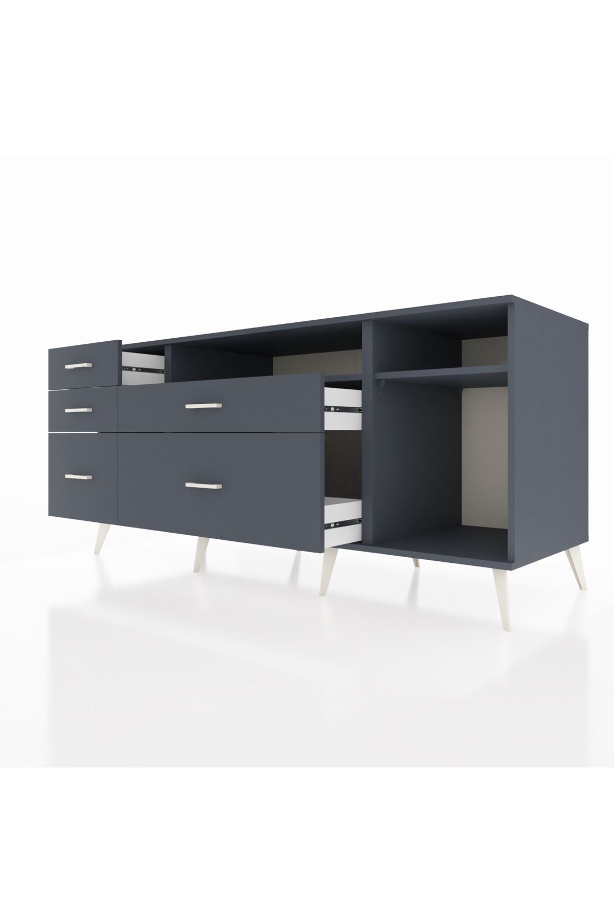Kronos Konsol 2 Raflı 5 Çekmeceli 176x59x83 - S610M015V17C