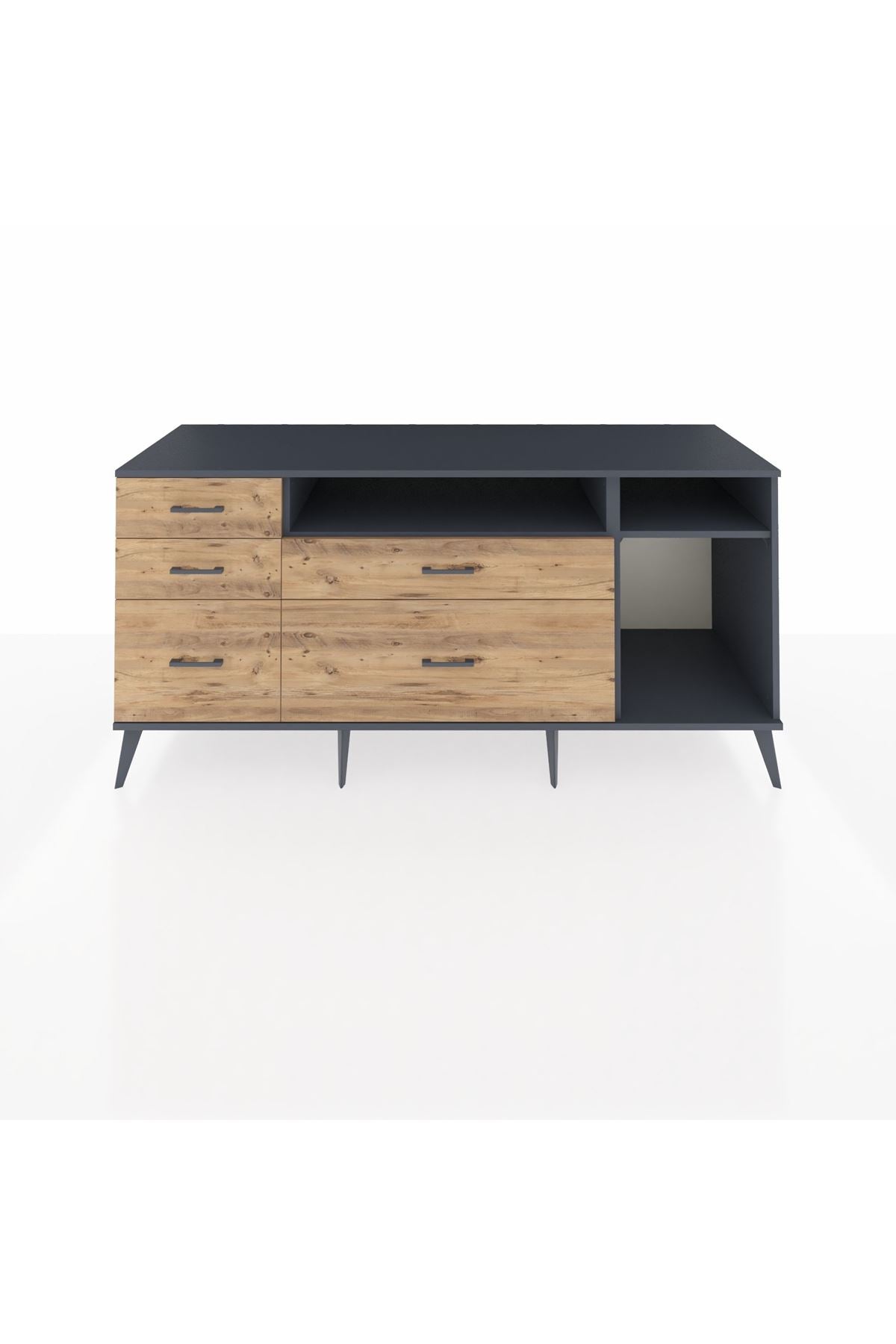 Kronos Konsol 2 Raflı 5 Çekmeceli 176x59x83 - S610M015V18C