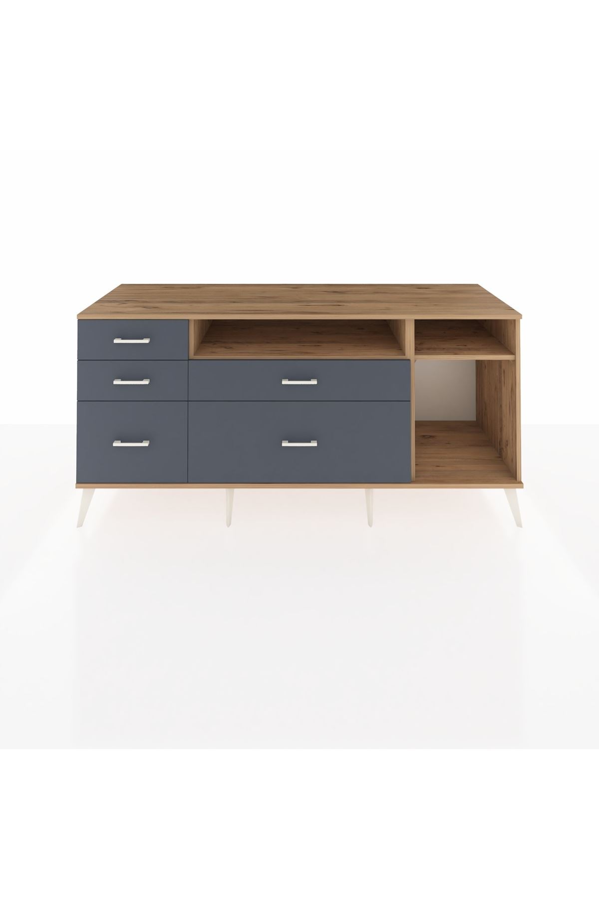 Kronos Konsol 2 Raflı 5 Çekmeceli 176x59x83 - S610M015V20C
