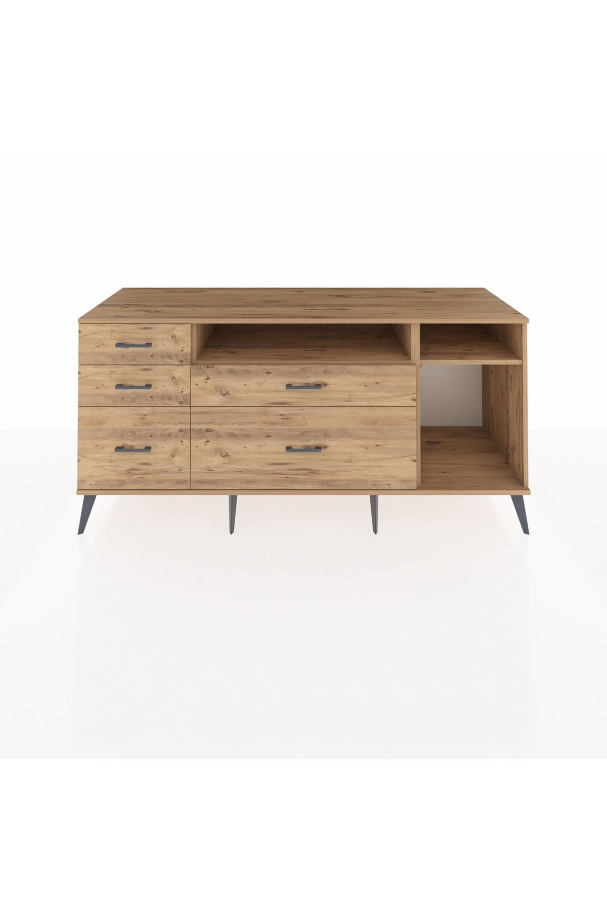Kronos Konsol 2 Raflı 5 Çekmeceli 176x59x83 - S610M015V21C