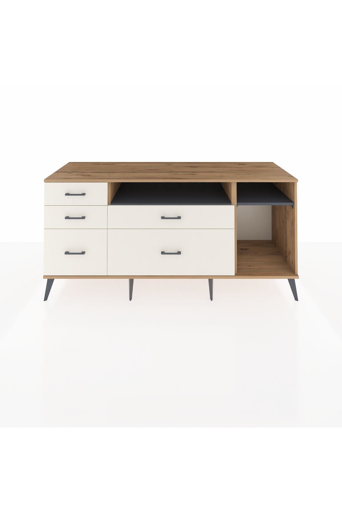Kronos Konsol 2 Raflı 5 Çekmeceli 176x59x83 - S610M015V25C