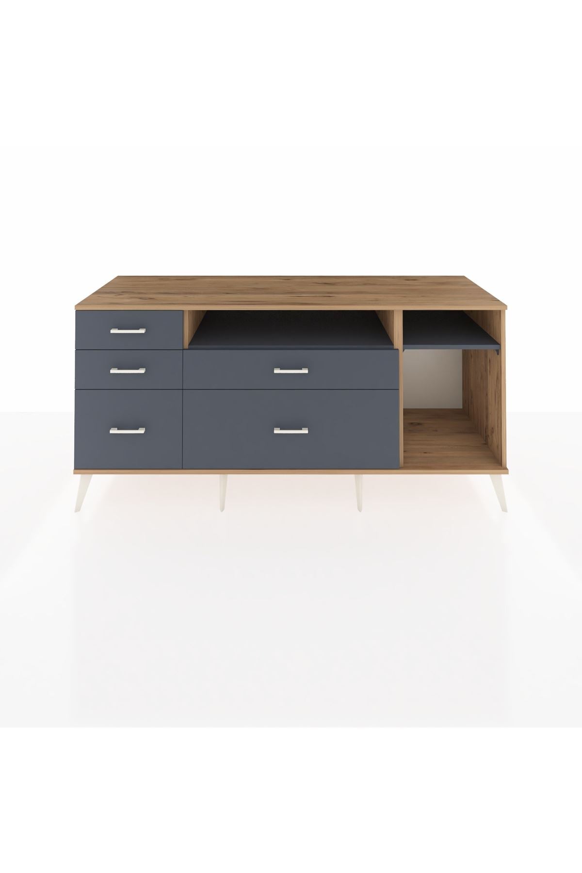 Kronos Konsol 2 Raflı 5 Çekmeceli 176x59x83 - S610M015V26C