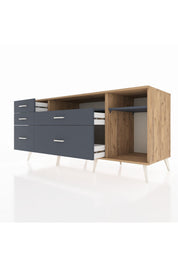 Kronos Konsol 2 Raflı 5 Çekmeceli 176x59x83 - S610M015V26C