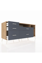 Kronos Konsol 2 Raflı 5 Çekmeceli 176x59x83 - S610M015V26C