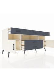 Kronos Konsol 3 Raflı 5 Çekmeceli 2 Kapaklı 176x59x83 - S610M016V05C