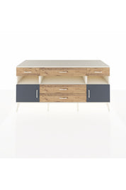 Kronos Konsol 3 Raflı 5 Çekmeceli 2 Kapaklı 176x59x83 - S610M016V09C