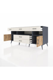Kronos Konsol 3 Raflı 5 Çekmeceli 2 Kapaklı 176x59x83 - S610M016V10C