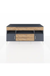 Kronos Konsol 3 Raflı 5 Çekmeceli 2 Kapaklı 176x59x83 - S610M016V18C
