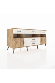Kronos Konsol 3 Raflı 5 Çekmeceli 2 Kapaklı 176x59x83 - S610M016V19C
