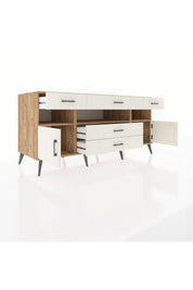 Kronos Konsol 3 Raflı 5 Çekmeceli 2 Kapaklı 176x59x83 - S610M016V22C