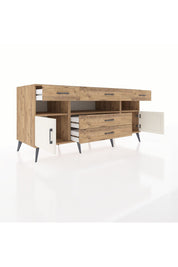 Kronos Konsol 3 Raflı 5 Çekmeceli 2 Kapaklı 176x59x83 - S610M016V24C