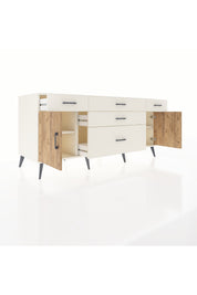 Kronos Konsol 2 Raflı 5 Çekmeceli 2 Kapaklı 176x59x83 - S610M017V01C