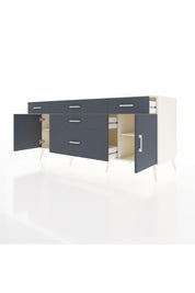 Kronos Konsol 2 Raflı 5 Çekmeceli 2 Kapaklı 176x59x83 - S610M017V08C