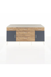 Kronos Konsol 2 Raflı 5 Çekmeceli 2 Kapaklı 176x59x83 - S610M017V09C