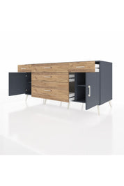 Kronos Konsol 2 Raflı 5 Çekmeceli 2 Kapaklı 176x59x83 - S610M017V18C