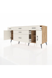 Kronos Konsol 2 Raflı 5 Çekmeceli 2 Kapaklı 176x59x83 - S610M017V22C