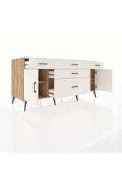 Kronos Konsol 2 Raflı 5 Çekmeceli 2 Kapaklı 176x59x83 - S610M017V22C