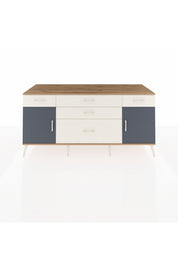 Kronos Konsol 2 Raflı 5 Çekmeceli 2 Kapaklı 176x59x83 - S610M017V25C