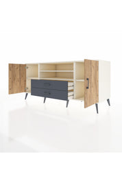 Kronos Konsol 4 Raflı 2 Çekmeceli 2 Kapaklı 176x59x83 - S610M018V02C