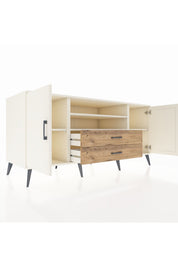 Kronos Konsol 4 Raflı 2 Çekmeceli 2 Kapaklı 176x59x83 - S610M018V06C
