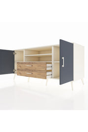 Kronos Konsol 4 Raflı 2 Çekmeceli 2 Kapaklı 176x59x83 - S610M018V09C